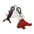 thumbnail image 3 of Unique Bargains 1 Pc Handbag Charm Cute Rope Handbag Accessories Dark Brown Red, 3 of 6