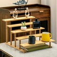 thumbnail image 2 of JoyMoreHome 5 Tier Wooden Display Riser Stand, Vintage Tabletop Organizer Shelves For Jewelry Cosmetics Cupcakes Decor Home Display Rack, 2 of 6
