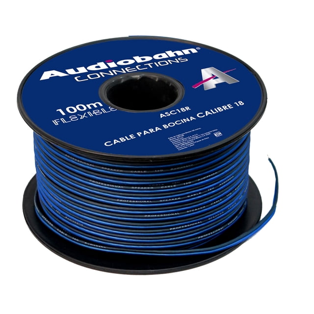 Rollo De Cable Para Bocinas Calibre18 100m Audiobahnn ASC18R