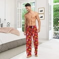 thumbnail image 7 of Top-kevin Halloween Pattern Red Pajama Pants for Men Men's Pajama Pants Mens Pajama Bottoms with Drawstring, 7 of 7