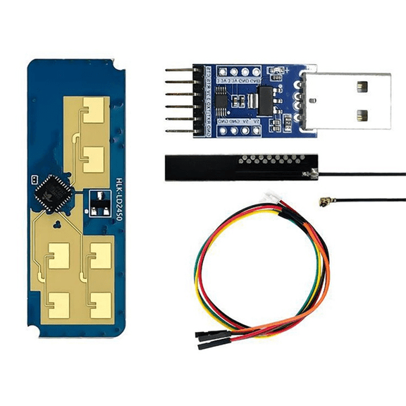 LD2450 DC5V 24G Smart Home Motion Human Tracking Trajectory Distance Angle Speed Radar Sensor Module