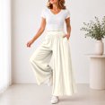 thumbnail image 5 of PBFRDSJ Women's Y2k Baggy Palazzo Wide Leg Pants Casual High Waisted Solid Pants for Lounge Wear, 5 of 6