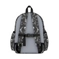 thumbnail image 3 of Cat and Skull Gothic Pattern Backpack for School, Cute School Bag with Adjustable Shoulder Straps and Padded Back, 13.4"x11"x4.7", 3 of 5