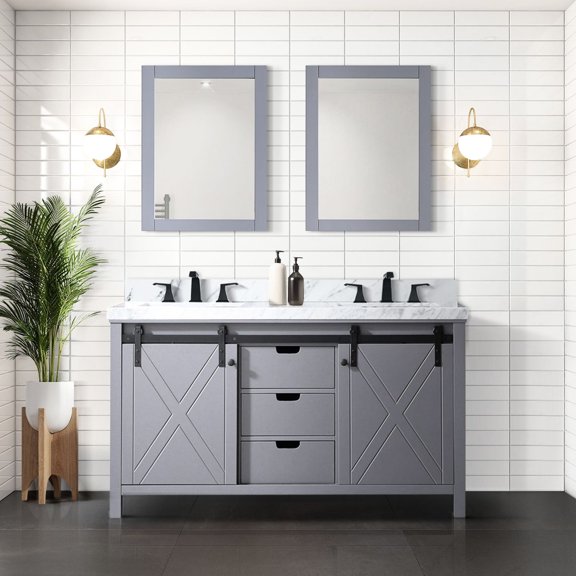 Dark Grey Solid Wood Vanity | Soft - Close Function in Bathroom | Guarantees Durable and Convenient Storage