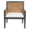 thumbnail image 4 of SAFAVIEH Couture Emilio Modern Oak Woven Accent Chair, Black/Natural, 4 of 13