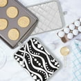 thumbnail image 5 of Pot Holders Set of 2 Heat Resistant 338℉ Kitchen Oven Gloves Potholder Cooking Baking Microwave Mitts Balck and White Pattern, 5 of 7