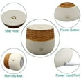 thumbnail image 5 of Small Essential Oil Diffusers Mini Diffuser for Essential Oils Wood Grain 30ml Portable Aromatherapy Diffuser Ultrasonic Mist Night Light Waterless Auto Shut-off Travel Aroma Diffuser for Bedroom Gift, 5 of 5