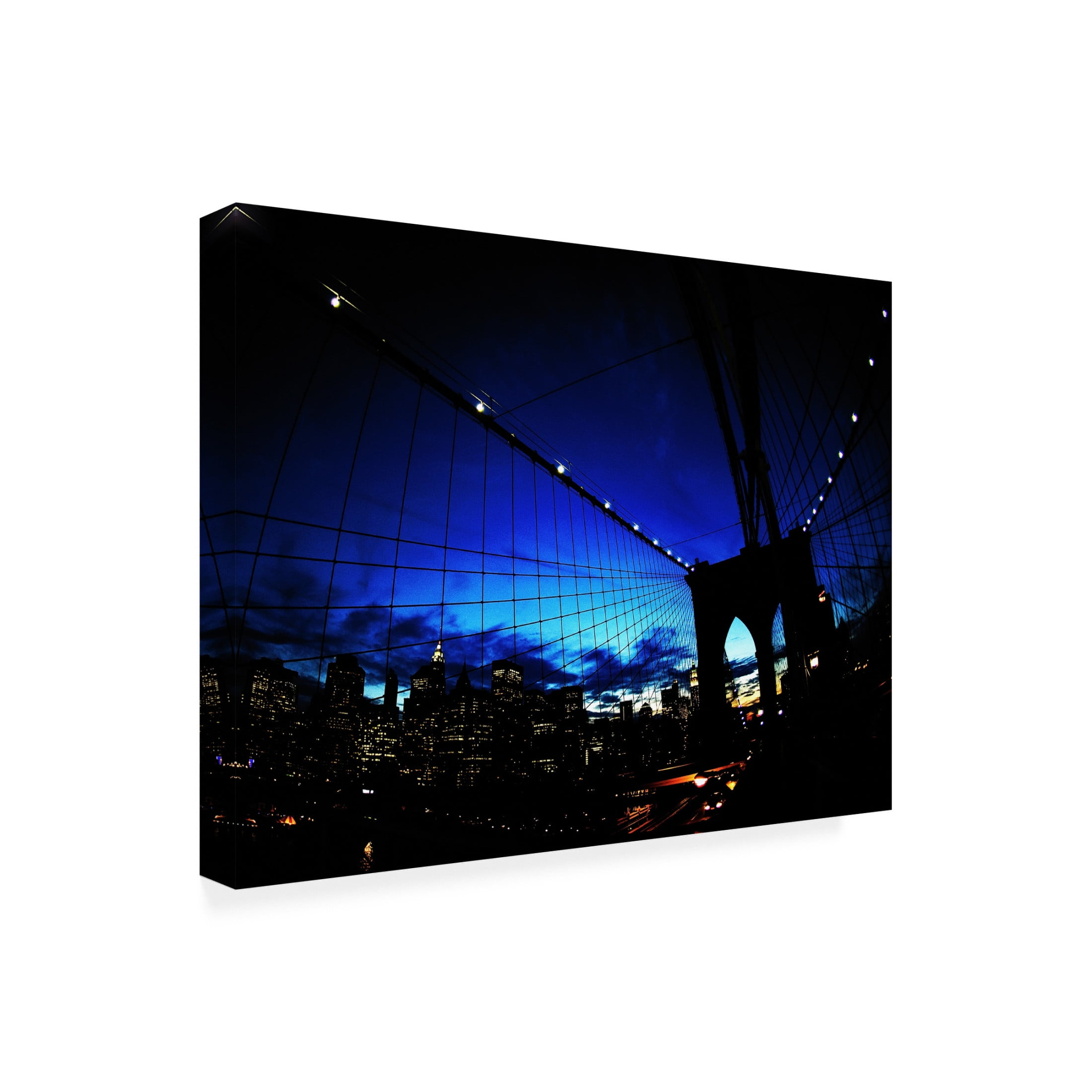 Canvas Wall Art - Fulvio Pellegrini 'Brooklyn Colours' Wall Art for Living Room, Bedroom, or Office D?cor by Trademark Fine Art - 19 x 14 Inches