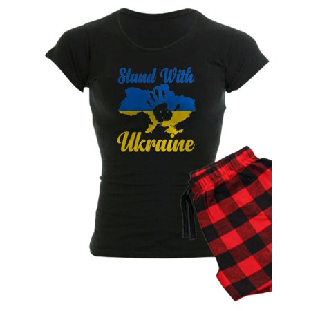 

CafePress - Stand With Ukraine Pajamas - Women s Dark Pajamas
