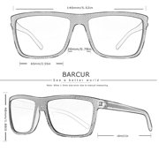 BARCUR Lightweight And Comfortable Casual Business Style Sunglasses With Fashionable Decoration And UV Brand Packaging