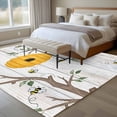 thumbnail image 4 of Bees Branches Area Rugs 5'x7', Washable Small Throw Rugs for Laundry Room Playroom, Farmhouse Spring Botanical Wooden Indoor Outdoor Rug Non-Slip Low Pile Carpet Runner Reversible Floor Mats, 4 of 8