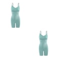 thumbnail image 2 of Seitruly Body Body Ropa interior Corsés de control Levantador Camiseta interior Moldeadores Cintura femenina más delgada Pantalones para el Verde 2Conjunto, 2 of 6