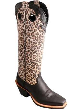 womens leopard print cowboy boots