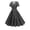 B238 Black womens summer dresses clearance under $5, variant on Women Vintage Polka Dots Evening 950s Retro Rockabilly Prom Dress V Neck Short Sleeves Wedding Cocktail A Line Midi Gown