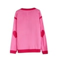 thumbnail image 6 of Fengactive Women's Big Cute Heart Sweater Long Sleeve Crew Neck Knit Pullover Fashion Fall 2025, 6 of 6