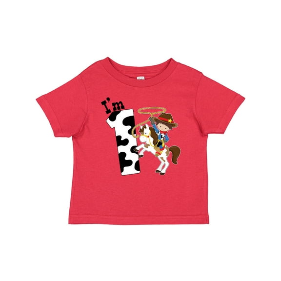 Inktastic I'm One-cowboy Riding Horse Birthday Boys Baby T-Shirt
