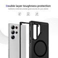 thumbnail image 2 of Dteck Magnetic Case for Samsung Galaxy S25 Ultra Compatible with Magsafe Dual Layer TPU+PC Military-Grade Protection Shockproof Rugged Protective Hybrid Cover for Galaxy S25 Ultra,Black, 2 of 7
