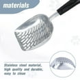 thumbnail image 4 of Cat Litter Scoop, Aluminum Alloy Sifter, Kitty Metal Scooper, Deep Shovel, Long Handle, Poop Sifting, 4 of 7