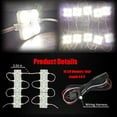 thumbnail image 4 of Ampper 12V 40 LEDs Interior Van Light Kits, LED Ceiling Lights with Simplified Harness Switch Fuse for Van RV Boats Caravans Trailers and More (10 Modules, White), 4 of 5