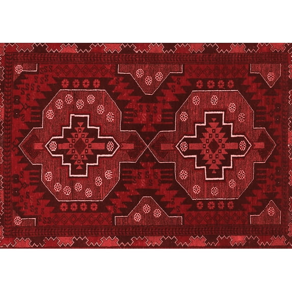 Ahgly Company Indoor Rectangle Persian Red Traditional Area Rugs, 8' x 10'