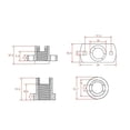 thumbnail image 3 of 2 Pieces T8 Anti-Backlash Lead Screw Metal Printers Replaceable Spring Nut Home Business 3D Printer Machine Replacement Upgrade Repair Spare, 3 of 9