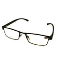thumbnail image 4 of 9 Packs Mens Rectangle Metal Frame Reading Glasses Black Spring Hinge Readers +1.75, 4 of 5