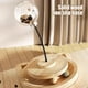 thumbnail image 5 of Juego de bolas de hierba gatera giratorias de madera maciza con resorte, bola de comida para gatos con fugas, adecuada para gatos domésticos, juguete de palo de burla, bola de comida para gatos de tab, 5 of 6
