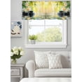 thumbnail image 4 of Plumeria Flower Stones Lake Zen Meditation Valances for Windows,Rod Pocket Valance for Kitchen Bedroom Bathroom Living Room, Still Life Window Valance Curtain Farmhouse Short Curtains 42x12in, 4 of 9