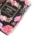 thumbnail image 6 of Password Book Floral Spiral Bound Notebook with Letter Stickers, A6, Black, 130 Pages, 6 of 9