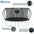 thumbnail image 5 of Kacho Trampoline 12FT 14FT, 1200LBS Trampoline for 1-2 Adults and 4-5 Kids, Heavy Duty Trampoline with Enclosure Net, Trampoline with Basketball Hoop, Ladder, Outdoor Round Trampoline No Gap Design, 5 of 8
