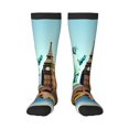 thumbnail image 1 of Balery Iconic Global Landmarks Calcetines novedosos Calcetines deportivos Calcetines hasta la rodilla Calcetines de algodón Calcetines originales y geniales, 1 of 6