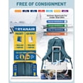 thumbnail image 6 of Air Seal Travel Backpack Vacuum Compression Backpack with Pump, Small Carry on Vacpack for Traveling Airline Approved, Waterproof 14inch Laptop Backpack Airback Peacock Blue, 6 of 8