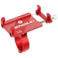 thumbnail image 1 of Shisuyan Support Universel pour Téléphone de Vélo Cadre en Alliage d'Aluminium Réglable Support de Guidon de Vélo de Montagne (Rouge), 1 of 8