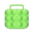 thumbnail image 1 of QualitChoice Plateau Portable pour Œufs Boîte de Rangement Support Camping 6/12 Conteneur à Œufs Vert 12 Compartiments 1Ensemble, 1 of 6