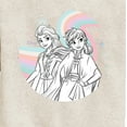 thumbnail image 3 of Frozen 2 - Anna Elsa Rainbow - Toddler And Youth Crewneck Fleece Sweatshirt, 3 of 5