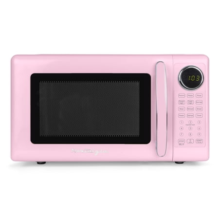 Nostalgia Retro 0.7 cu. ft. Countertop Microwave, Pink