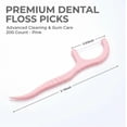 thumbnail image 2 of YEMNPIOS Portable Plastic Floss Picks Value Pack Pink 200 Count, 2 of 6