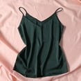 thumbnail image 2 of BOOMILK Satin Pajamas Women Sleeveless Silky V Neck Camisole Comfy Sling Sleepwear Tank Top, 2 of 5