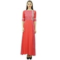 thumbnail image 2 of Phagun Rayon Designer Floor Length Kurti Dress Womens Ethnic Indian Tunic Long Flared Anarkali Kurta, 2 of 6