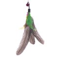 thumbnail image 3 of Pet Cat Interactive Exercise Toy for Solving Boredom Tease Cat Wand Toy with Colorful Feather Head, 3 of 11