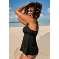 thumbnail image 3 of Swimsuits for All Women's V-Neck Flowy Tankini Top, 3 of 4