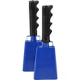 thumbnail image 3 of MOVTOTOP Sonnette de Vache en Métal Bleu pour Batterie, Fabricant de Bruit de Percussion à Main avec Poignée Confortable, 2 Pcs, 3 of 7