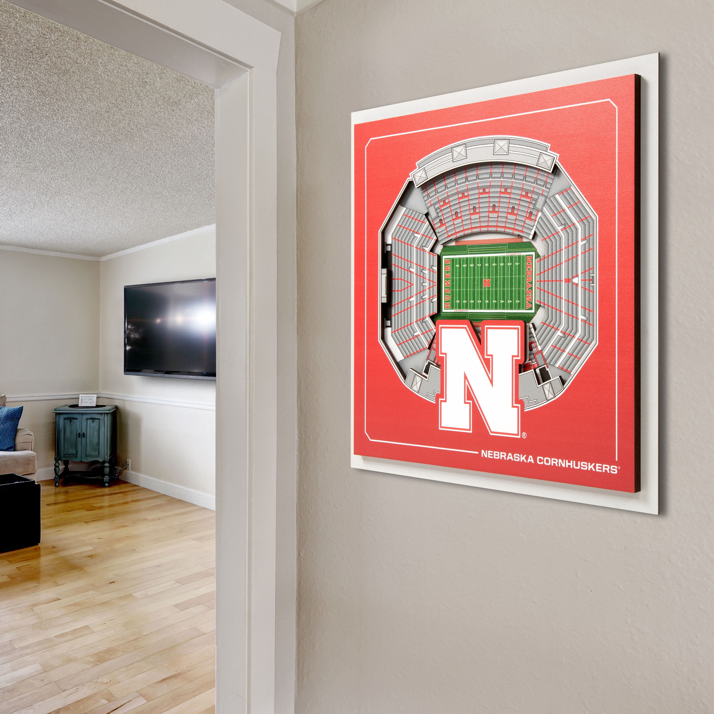 YouTheFan NCAA Nebraska Cornhuskers Stadium Series 3D Wall Art