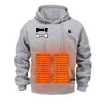 thumbnail image 3 of Heated Jackets for Men Lightweight 5 Heat Zones Usb Electric Heating Long Sleeve Printed Warm Outdoor Sweatshirts No Battery Winter Casual Hoodies for Men Grey XXXL, 3 of 3