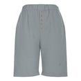 thumbnail image 4 of FNFYFH Clearance Womens Training Loose Fit Solid Color Summer Workout Shorts Breathable Gym Shorts，Gray, 4 of 9