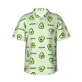 thumbnail image 2 of Goofa Green Avocado Hawaiian Shirt for Men, Unisex Summer Beach Casual Short Sleeve Button Down Shirts,Aloha Tropical Floral print shirt-Small, 2 of 9