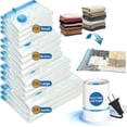 thumbnail image 2 of Bolsa de Almacenamiento de Compresi&oacute;n Al Vac&iacute;o con Bomba El&eacute;ctrica de Aire, 14 Bolsas de Almacenamiento al Vac&iacute;o Reutilizables, Para Guardar Edredones,Ropa,, 2 of 8