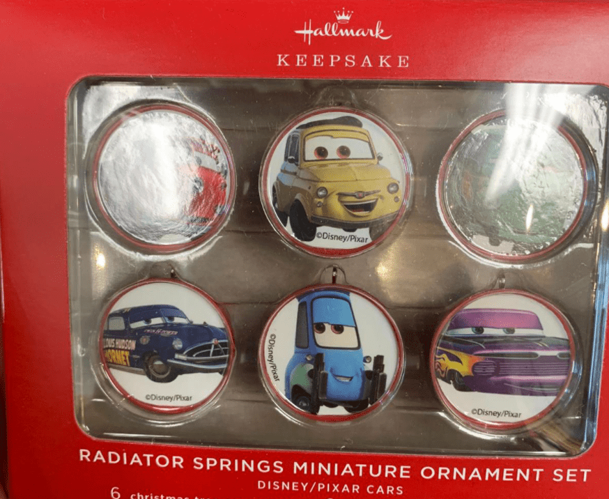 Hallmark 2022 Miniature Cars Radiator Springs Christmas Ornaments Set