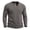 Mens Shirts Dark Gray, variant on Knitted Sweater Men Henley Crew Neck Long Sleeve with Pocket Casual Business Tops Pullover Dad Gifts