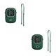 thumbnail image 3 of Inteprter Ventilador de cuello portátil de 3 velocidades, ajustable, portátil, personal, recargable, para dormir, para exteriores, con cordón Verde 2Conjunto, 3 of 6
